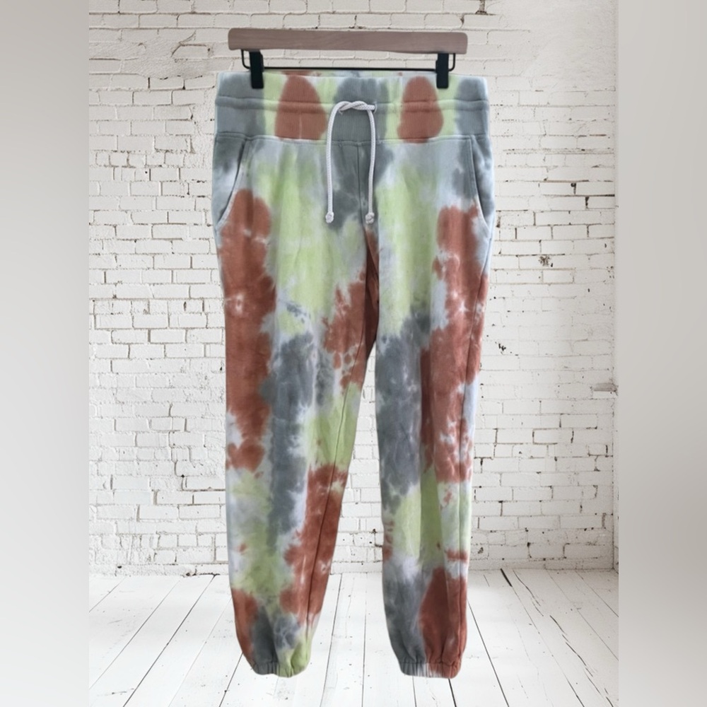 Lou & Grey Tie-Dye Joggers Size Medium Used With Some Wear